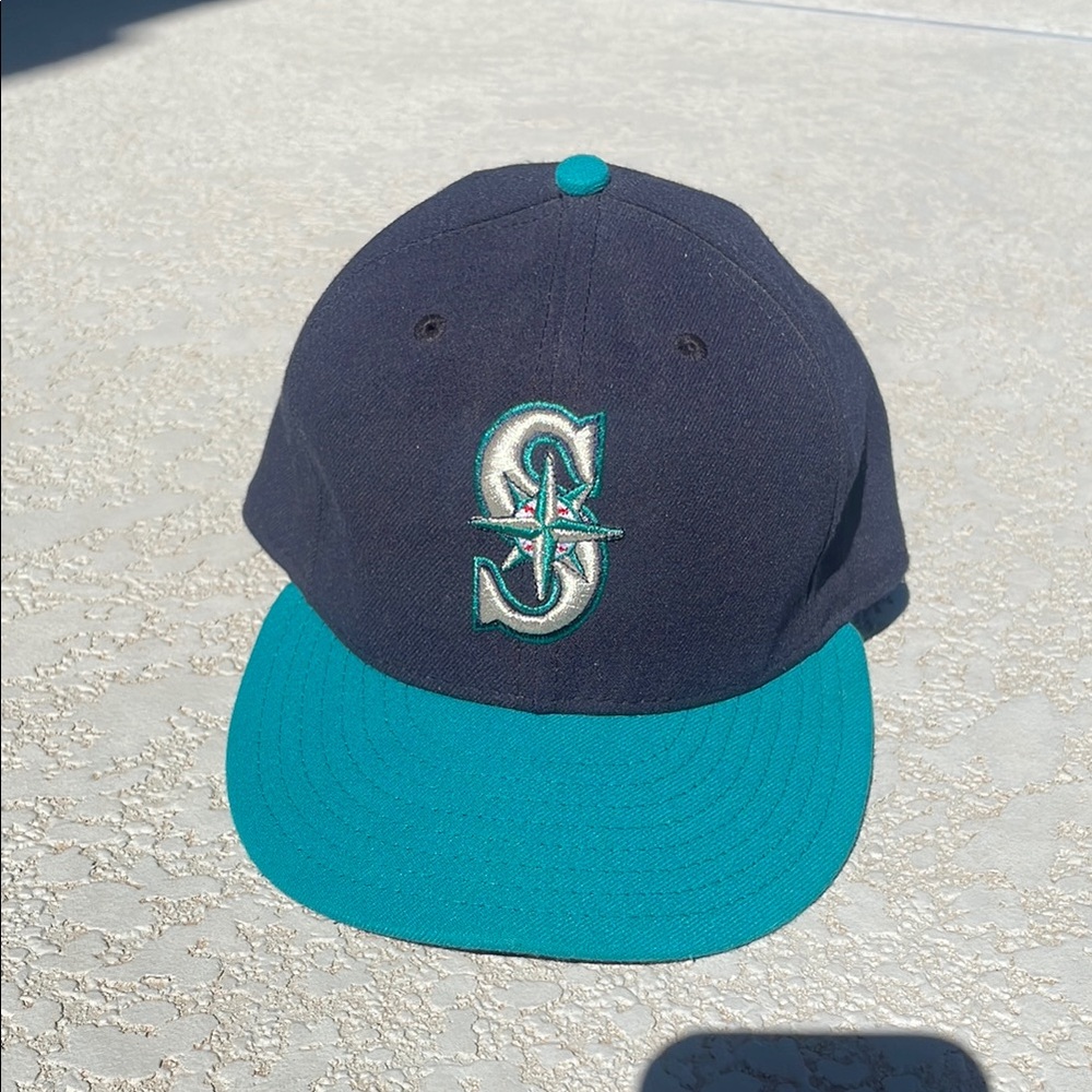 Seattle Mariners 59 fifty size 7 1/2 Navy and Teal Baseball Cap
